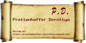 Prettenhoffer Dorottya névjegykártya